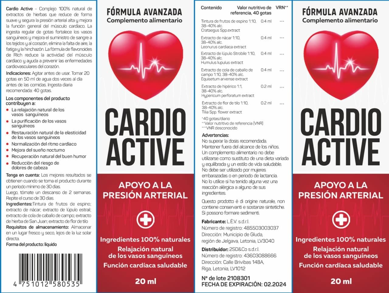 Natural Drops for Cardiovascular Support - IDEALICA Cardio Active