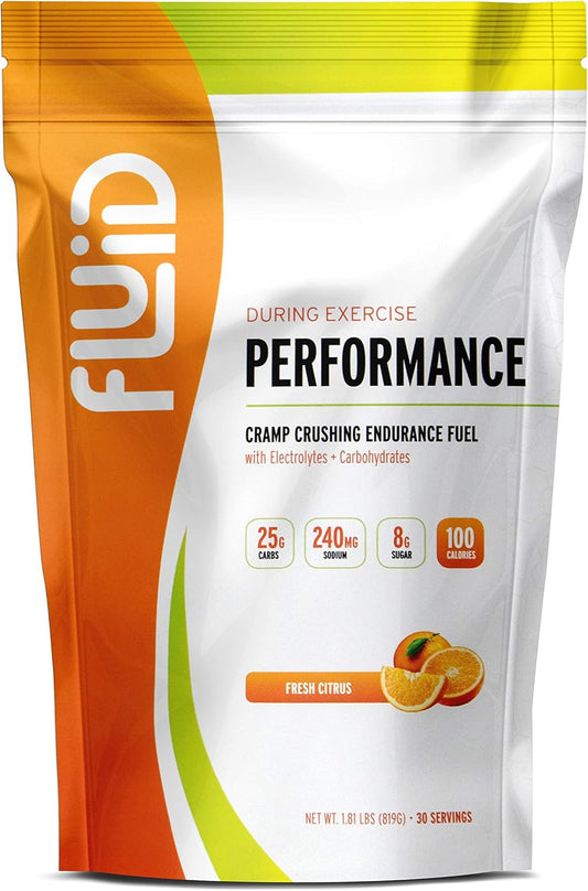 Natural Endurance Fuel Sports Drink Mix - Low Sugar, Gluten-Free with Electrolytes for Exercise - Fresh Citrus Flavor, 30 Servings