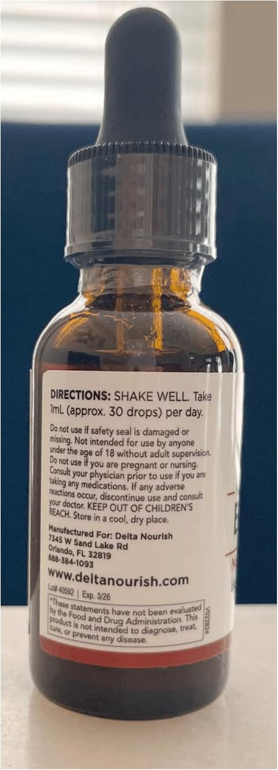 Natural Energy Supplement Drops with Mushroom, Cordyceps, Alpha GPC, L-Tyrosine & Vitamin B12 - Liquid Drink Enhancer for Focus and Maximum Energy Absorption - Gluten-Free Formula