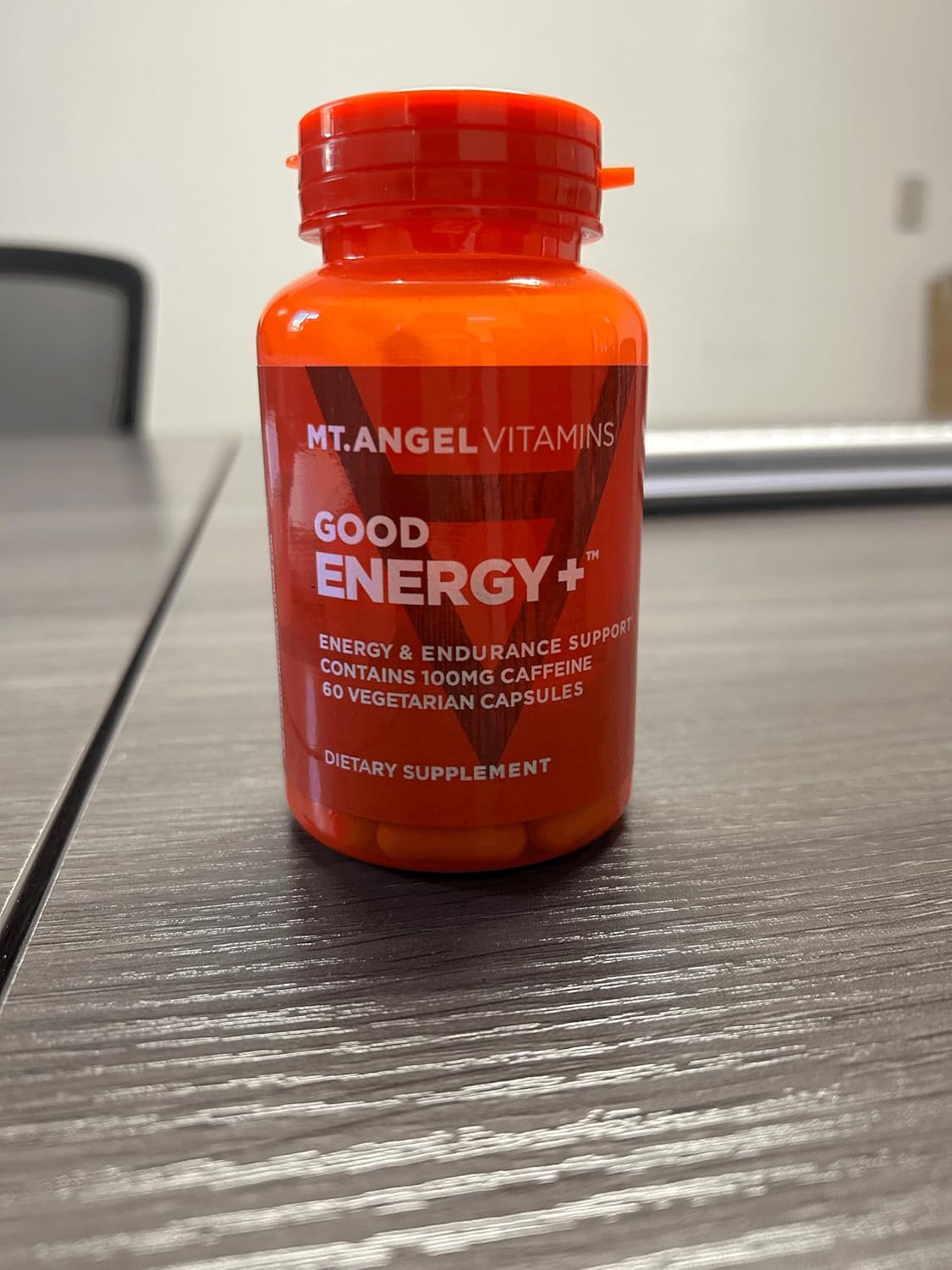 Natural Energy Supplement with Panax Ginseng & Rhodiola Rosea - Mood Booster Capsules (60 Count) by Mt. Angel Vitamins