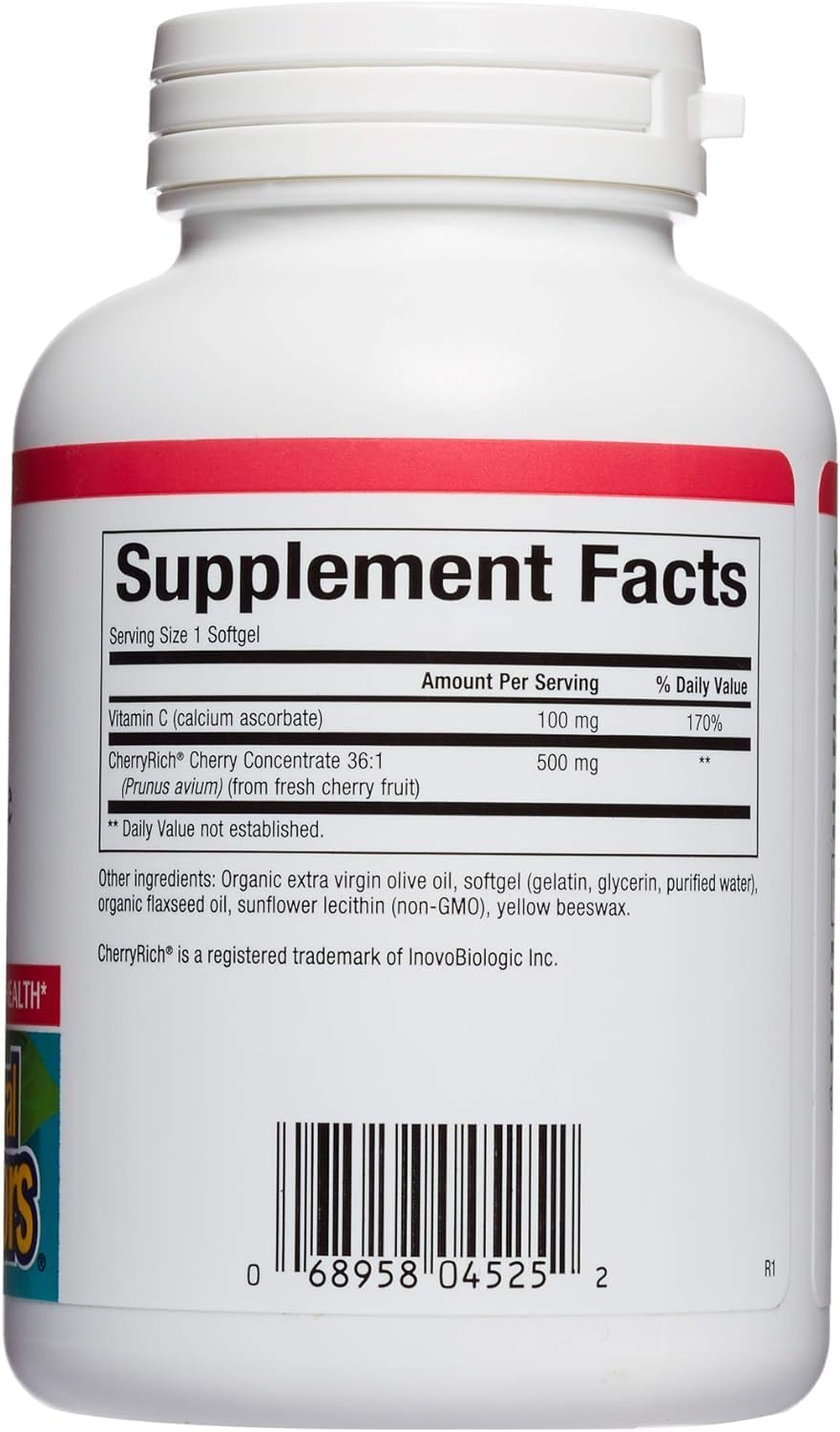 Natural Factors CherryRich Super Strength Cherry Concentrate Softgels - Antioxidant Support for Joints - 90 Servings