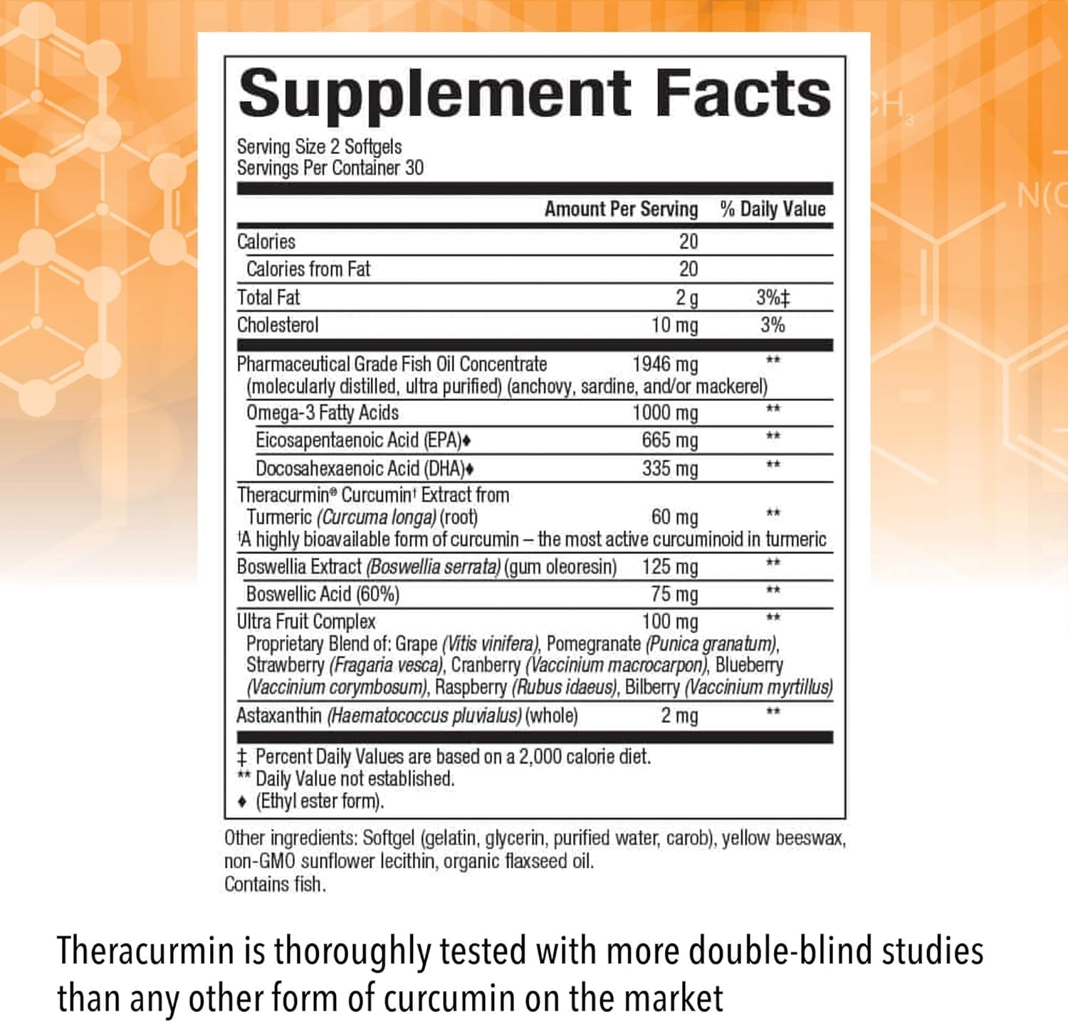 Natural Factors CurcuminRich Whole Body Curcumizer with Omega-3 EPA and DHA - 60 Softgels