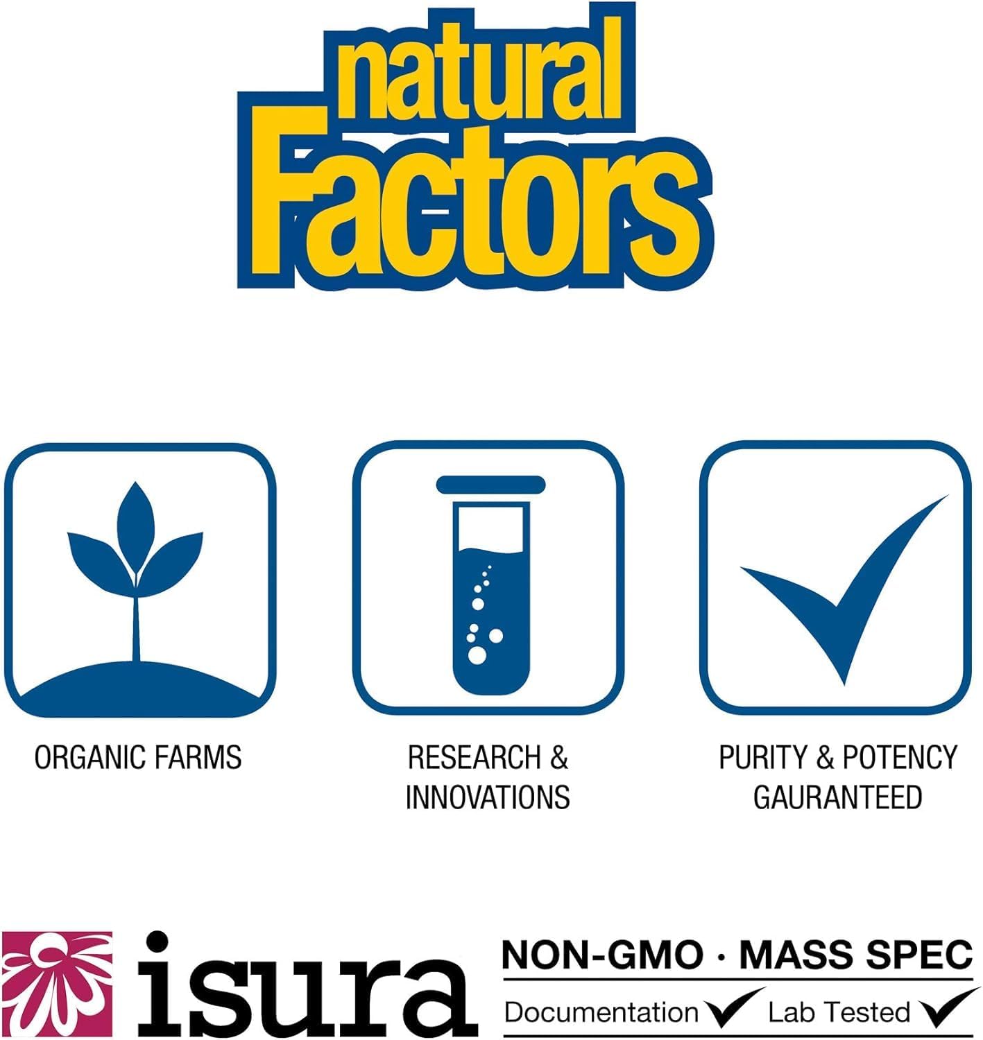 Natural Factors Lung, Bronchial & Sinus Health Supplement - 45 Tablets for Easy Breathing & Respiratory Support