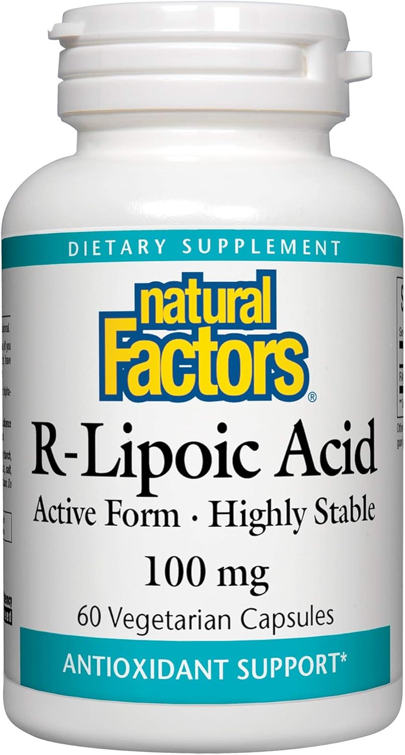 Natural Factors R-Lipoic Acid Capsules - Antioxidant Support (60 Count)