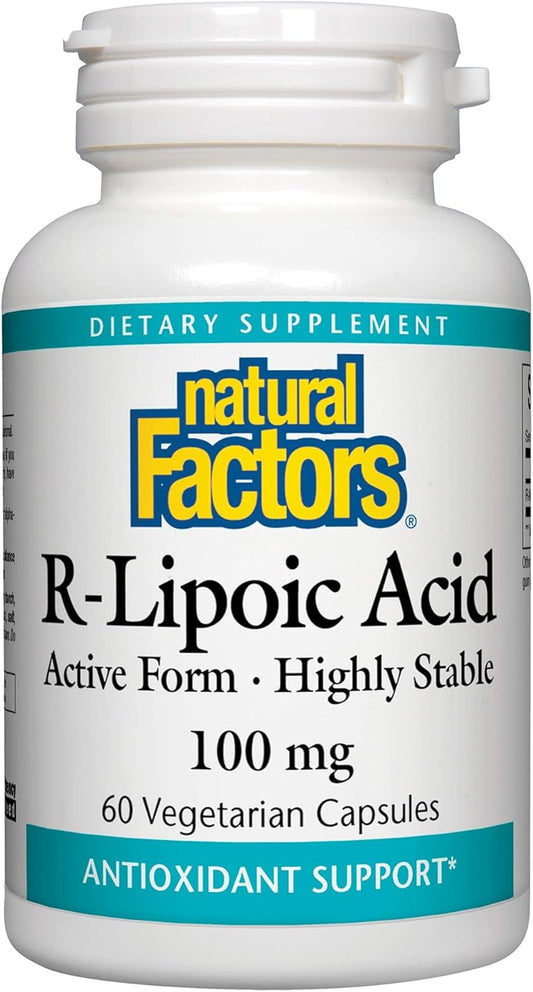 Natural Factors R-Lipoic Acid Capsules - Antioxidant Support (60 Count)