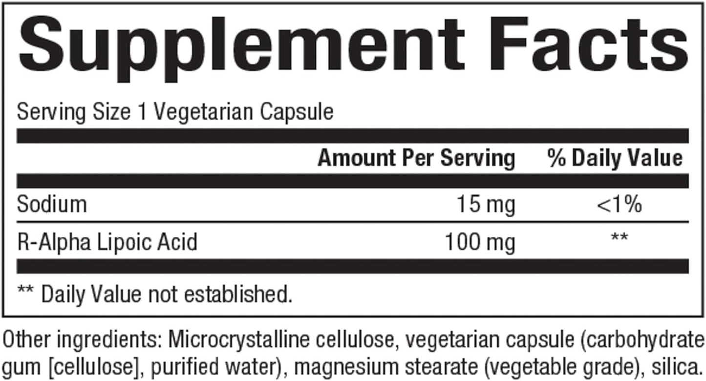 Natural Factors R-Lipoic Acid Capsules - Antioxidant Support (60 Count)
