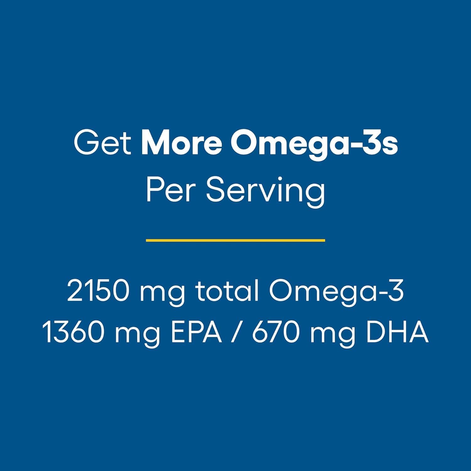 Natural Factors Ultra Strength RxOmega-3 Fish Oil - 2,150 mg Omega-3, High Potency, No Aftertaste - 150 Softgels