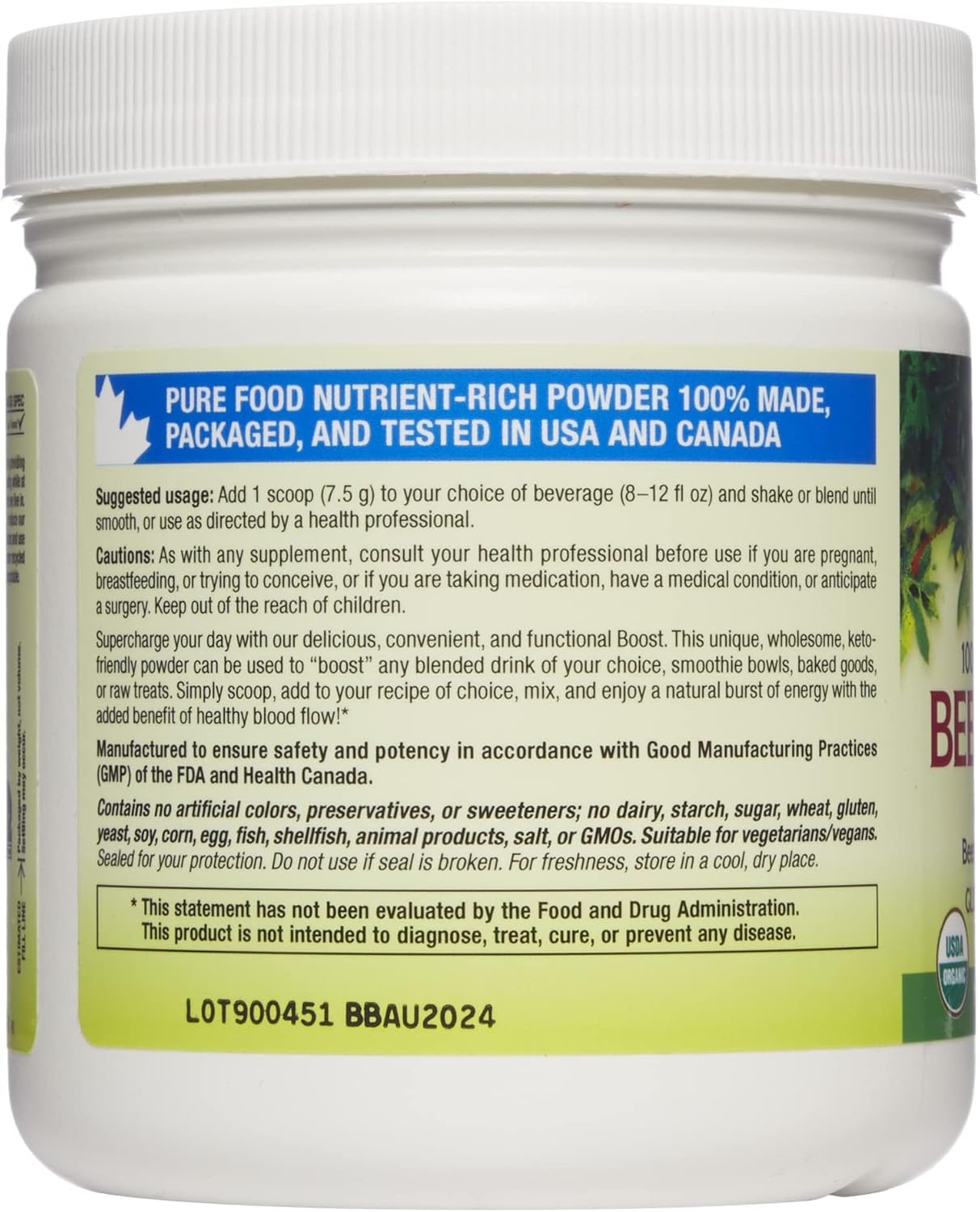 Natural Factors Whole Earth & Sea Beets & Berries Antioxidant Boost Powder - Acai, Beets, & More, 6.6 oz