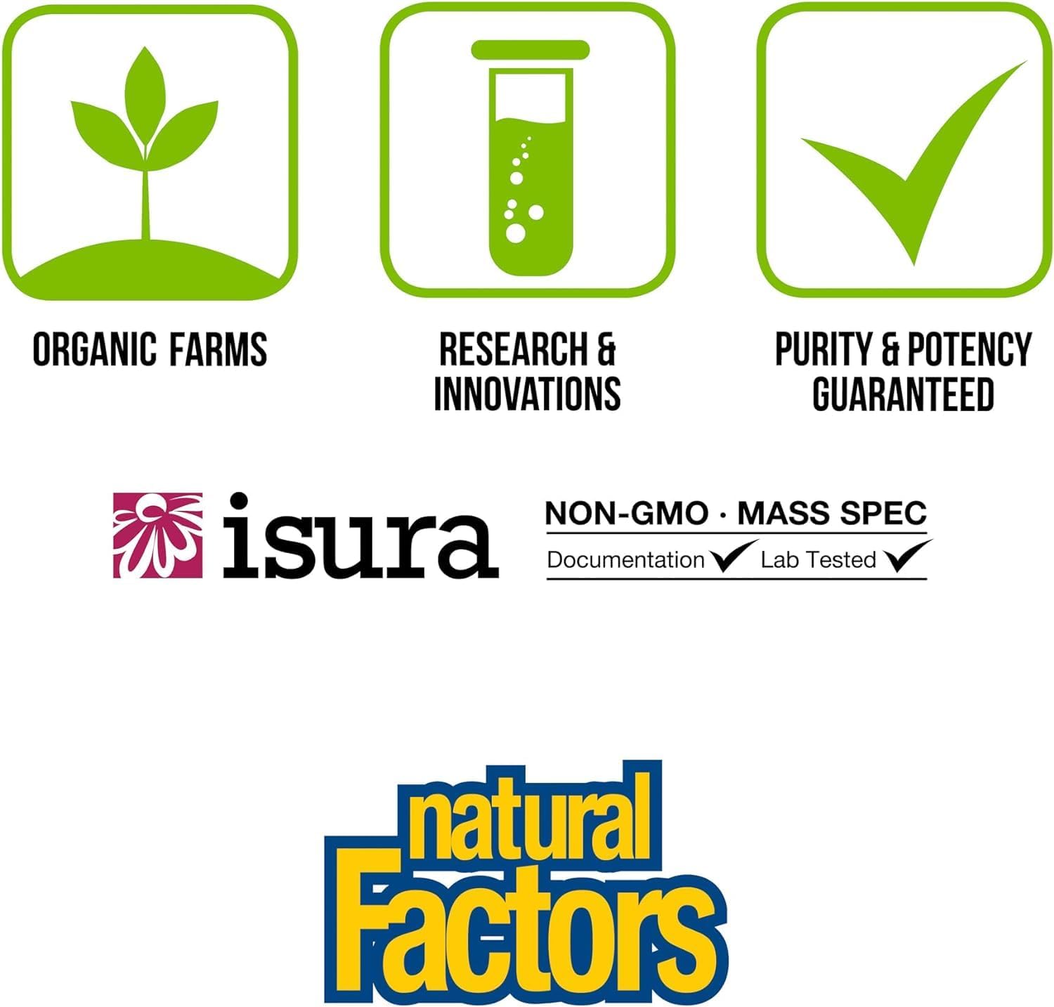 Natural Factors Whole Earth & Sea Super Mushroom Whole Food Supplement - Vegan - 60 Vegetarian Capsules - 60 Servings