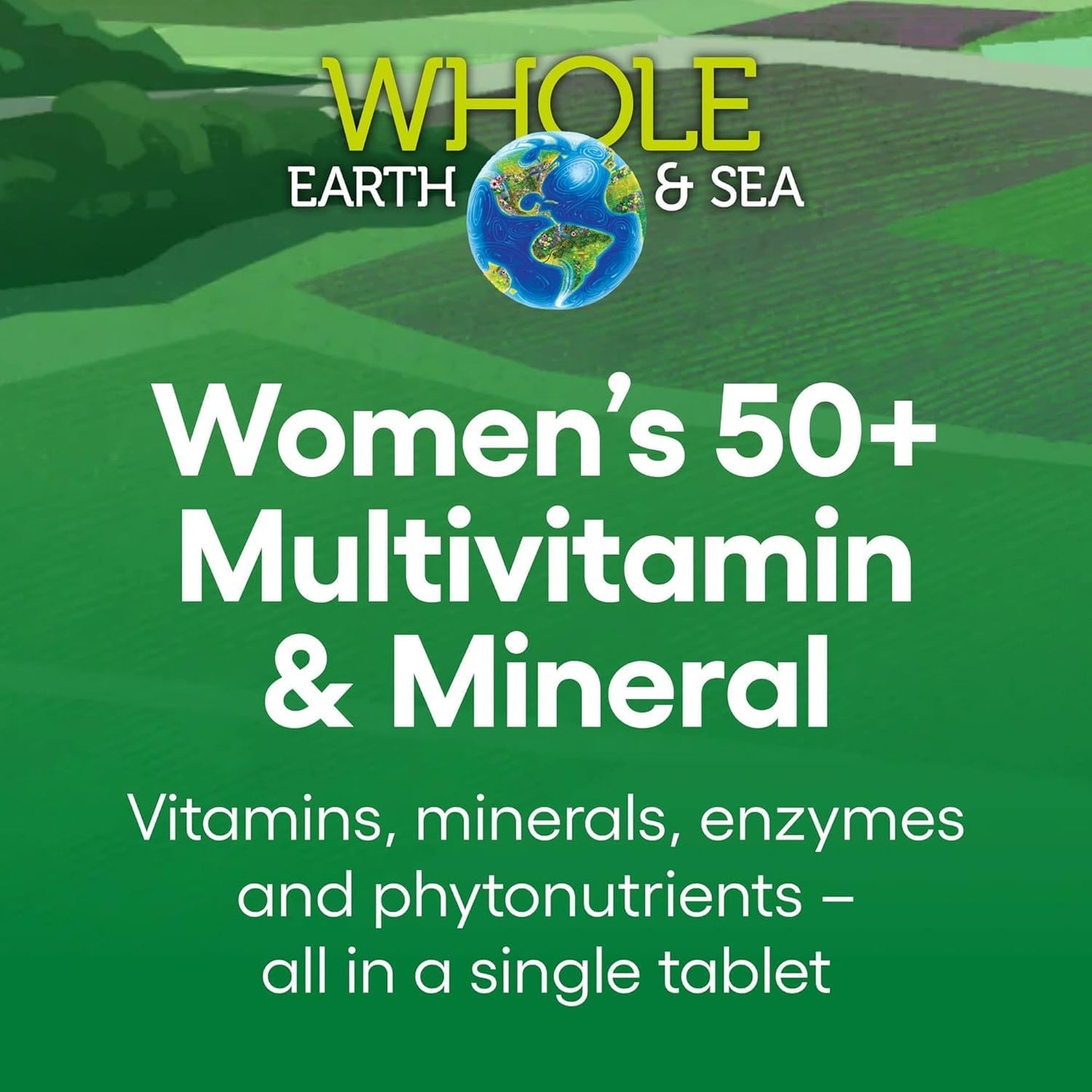 Natural Factors Women's 50+ Multivitamin & Mineral - 60 Count - Equivalent to ½ lb of Veggies - Pack of 1