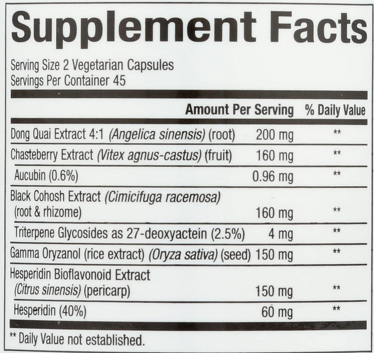 Natural Factors WomenSense MenoSense: Vegan Non-GMO Menopause Supplement - 90 Capsules - Symptom Relief
