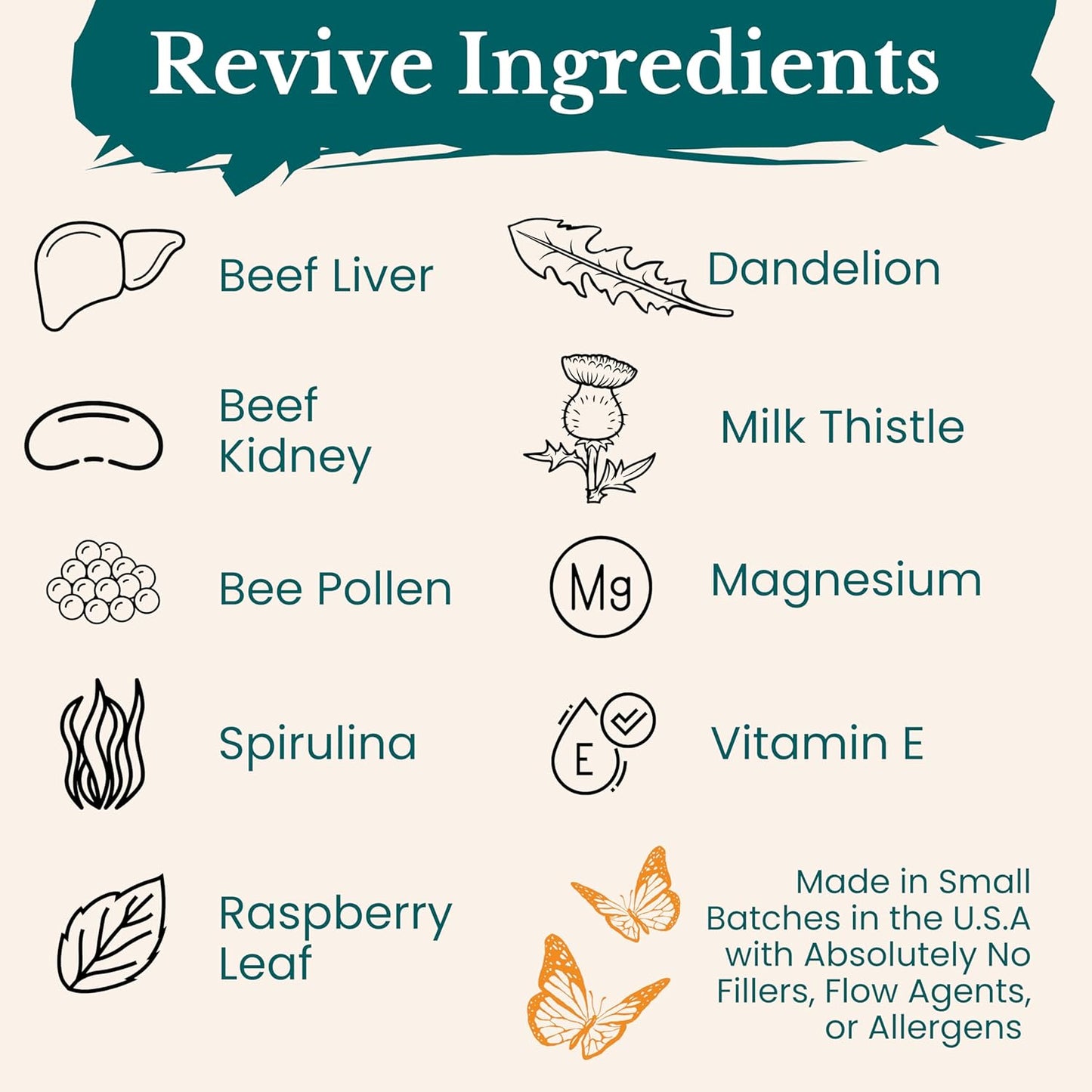 Natural Female Hormone Support for Energy, Fertility, Menstrual Cycle, Ovulation, Pregnancy, and Menopause - Liver, Kidney, Magnesium, Red Raspberry Herbal Blend