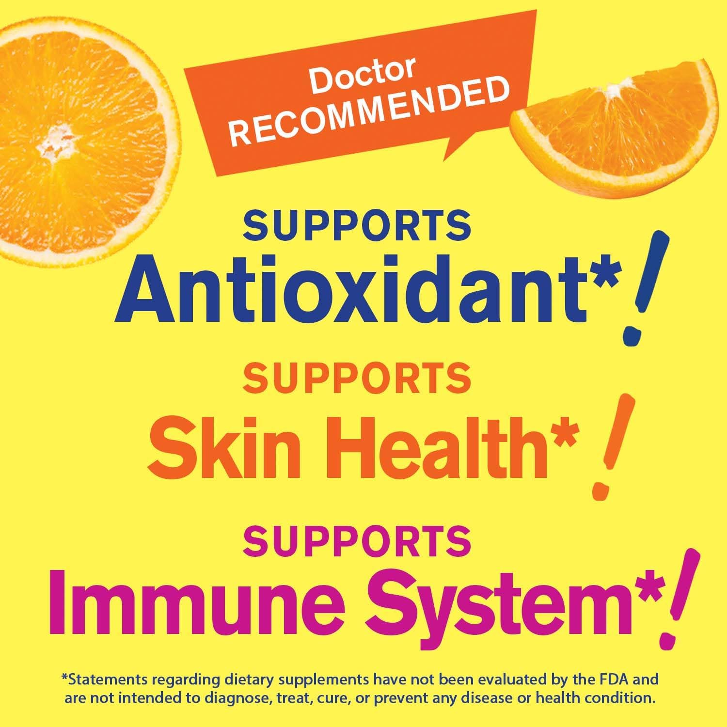 Natural Flavored WellYeah Vitamin C Gummies 500mg for Adults - Immune & Antioxidant Support - Vegan & Nut Free - 60 Count
