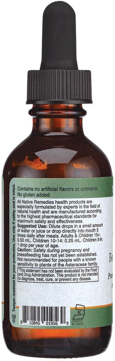 Natural Focus Formula Liquid Supplement for Improved Concentration and Mental Clarity - 2 Fl Oz