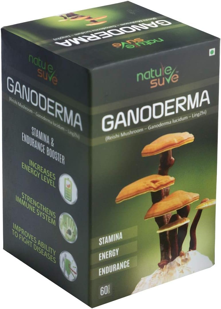 Natural Ganoderma Capsules for Men & Women - 60 Capsules in 1 Pack by Nature Sure™