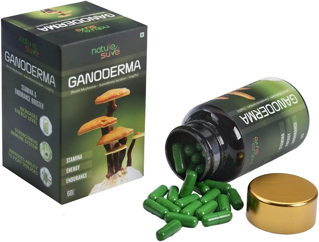 Natural Ganoderma Capsules for Men & Women - 60 Capsules in 1 Pack by Nature Sure™