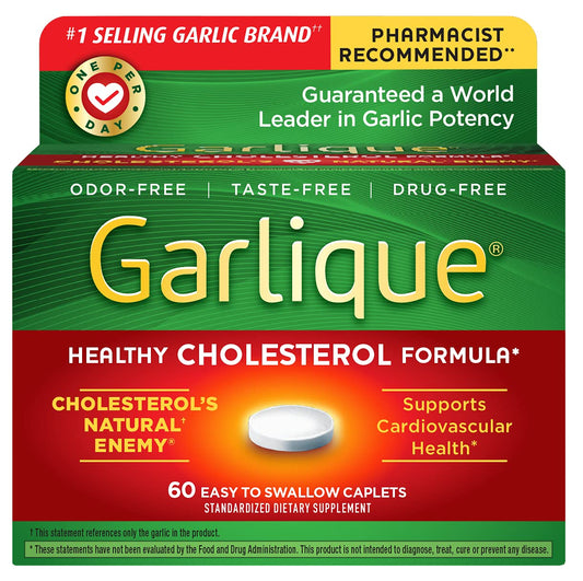 Natural Garlic Supplement - 60 Tablets for Heart Health and Immune Support