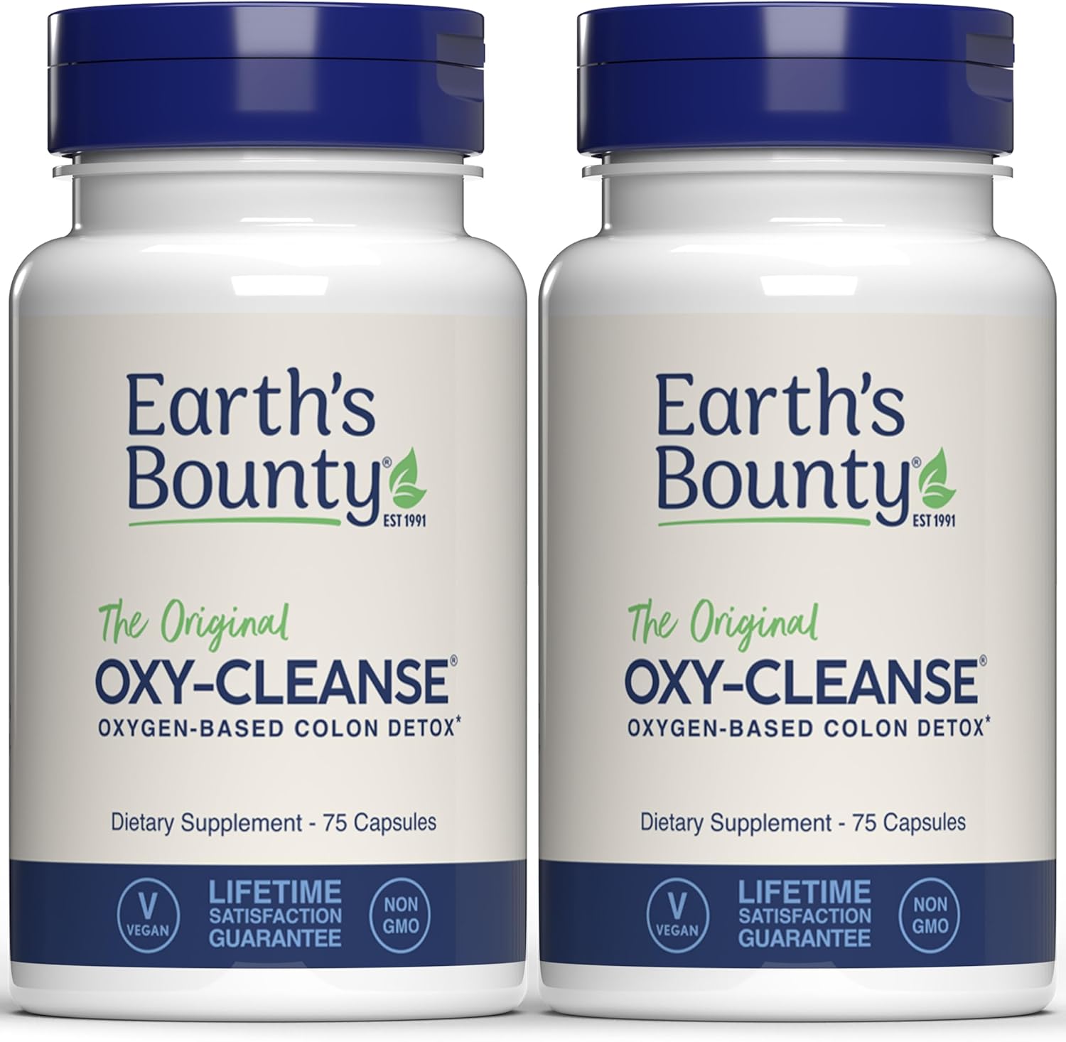 Natural Gentle Colon Cleanse for Digestive Wellness - Constipation Relief - Oxy-Cleanse Colon Conditioner - 75 Capsules (2-Pack)