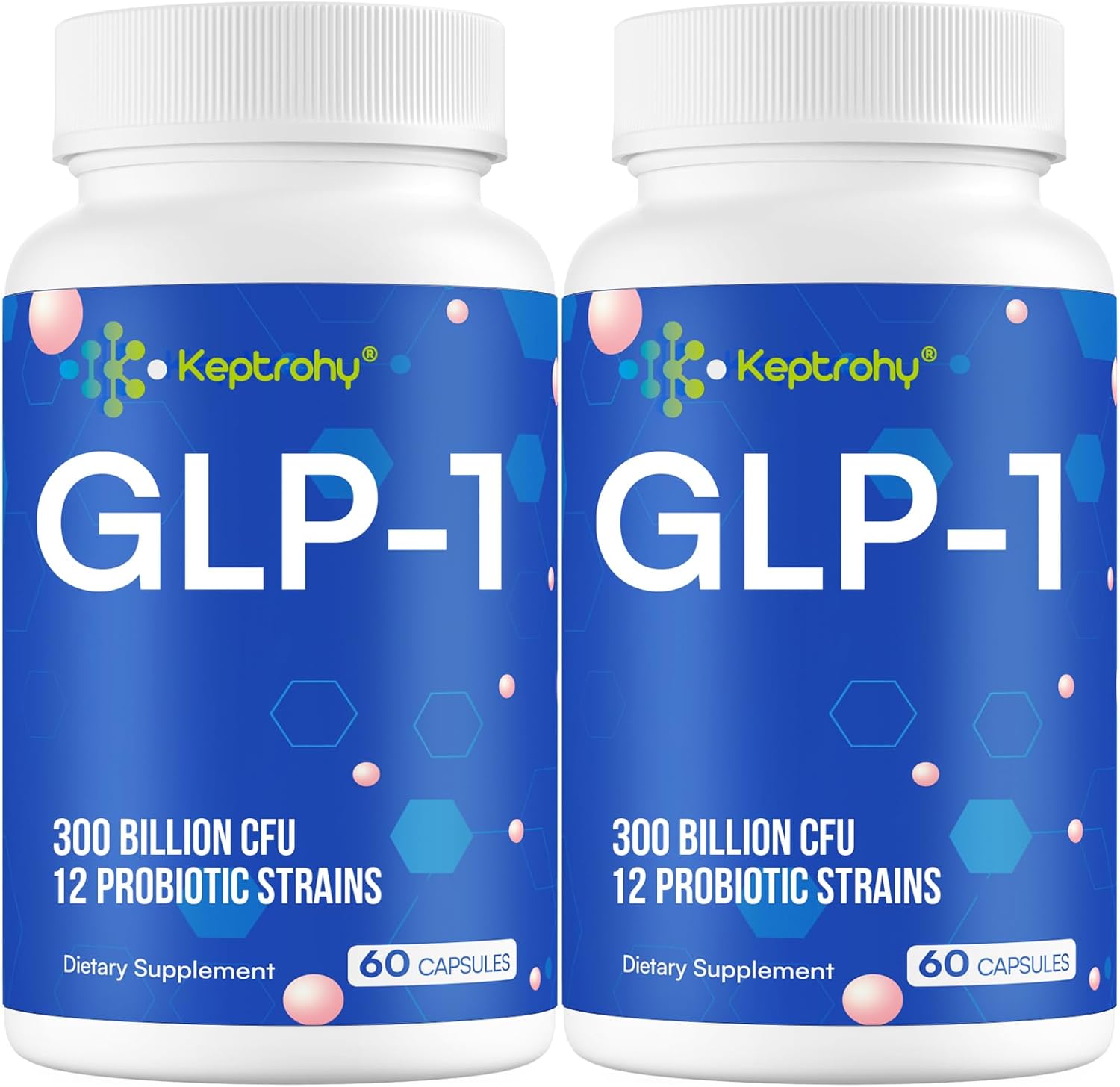 Natural GLP-1 Support Supplement with Synbiotics, Hops Extract, Eriocitrin - 120 Capsules for Men and Women