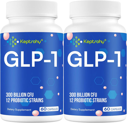 Natural GLP-1 Support Supplement with Synbiotics, Hops Extract, Eriocitrin - 120 Capsules for Men and Women