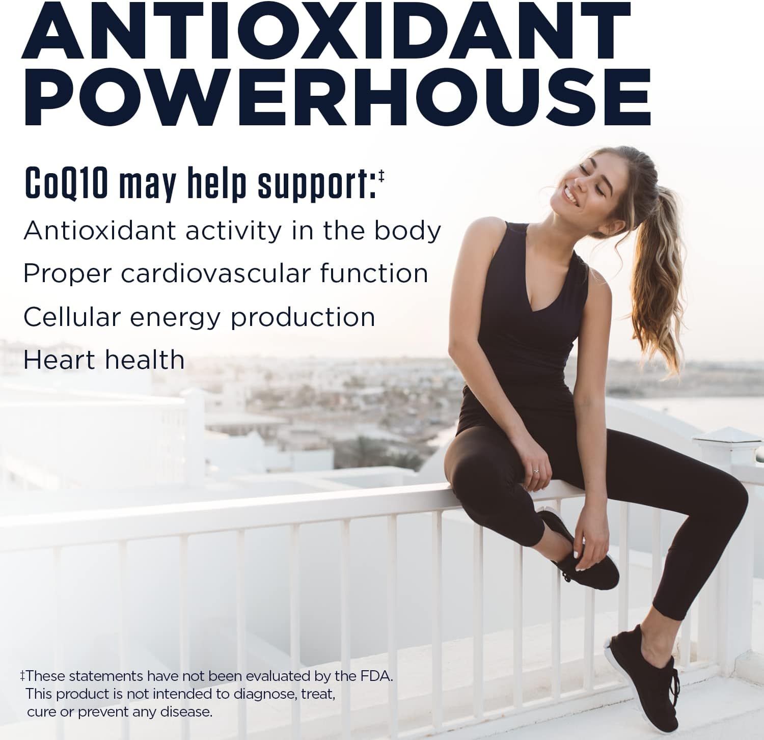 Natural Green Apple Flavored KAL CoQ10 30mg ActivMelts - Heart Health Antioxidant Supplement - Vegetarian - 90 Servings