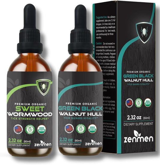 Natural Green Black Walnut Wormwood Complex Tincture - Promote Health and Wellness with Liquid Extract - 60 Day Supply