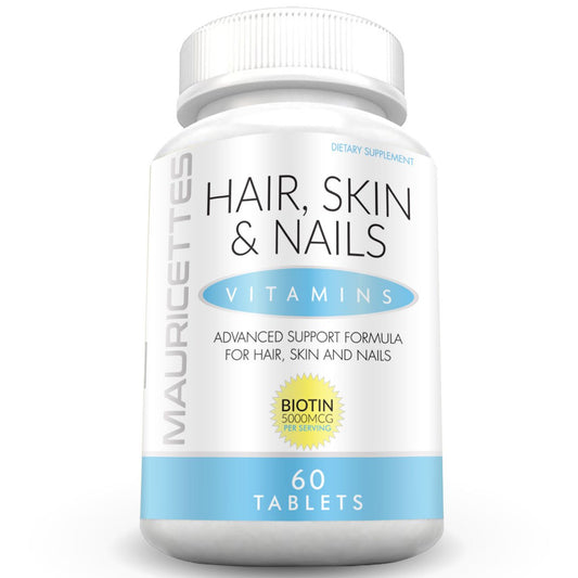 Natural Hair Skin and Nails Vitamins with Collagen, Biotin, and Keratin - 20+ Ingredient Blend for Growth and Strength