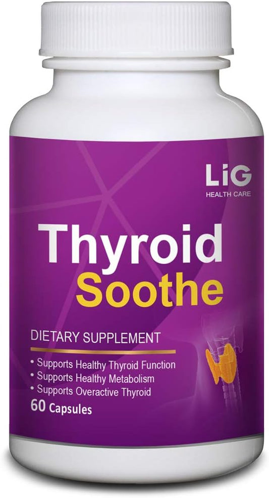 Natural Herbal Supplement for Overactive Thyroid - Balance Hormone Levels - Minimize Goiter - Maintain Thyroid Health