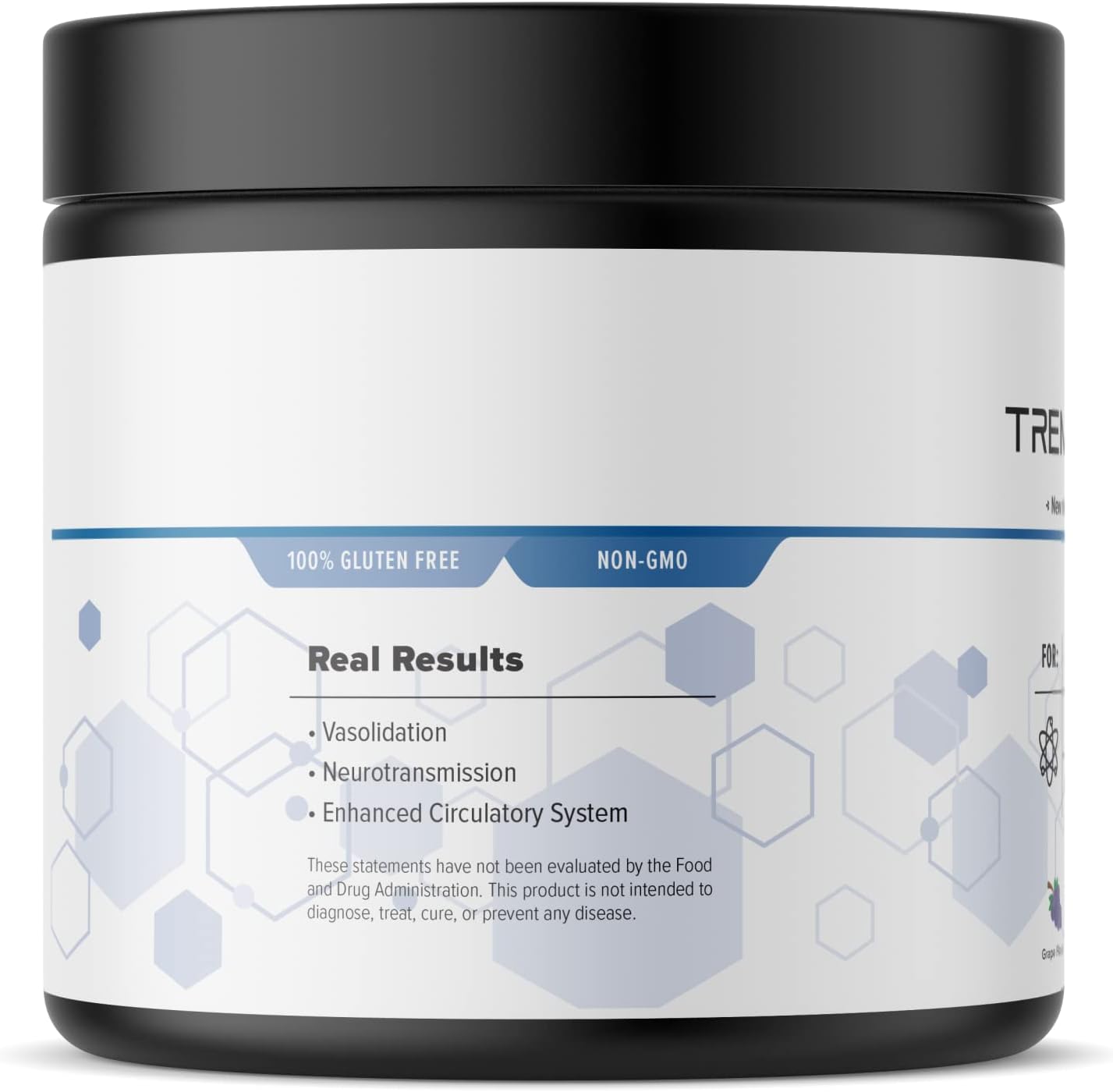 Natural Herbal Supplement Powder for Essential Tremors - Real Science Nutrition Tremor Miracle for Hands, Legs, Feet, Head - Grape Flavor (13.4 Oz)