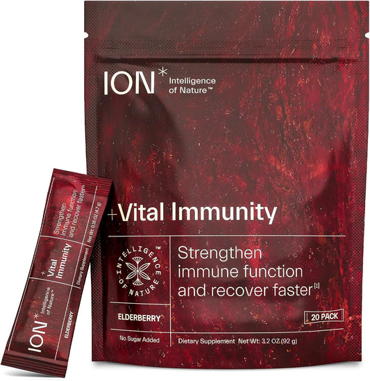 Natural Immune System Support with ION* Intelligence of Nature - Vegan, Gluten Free, No Sugar Added - 20 Packets