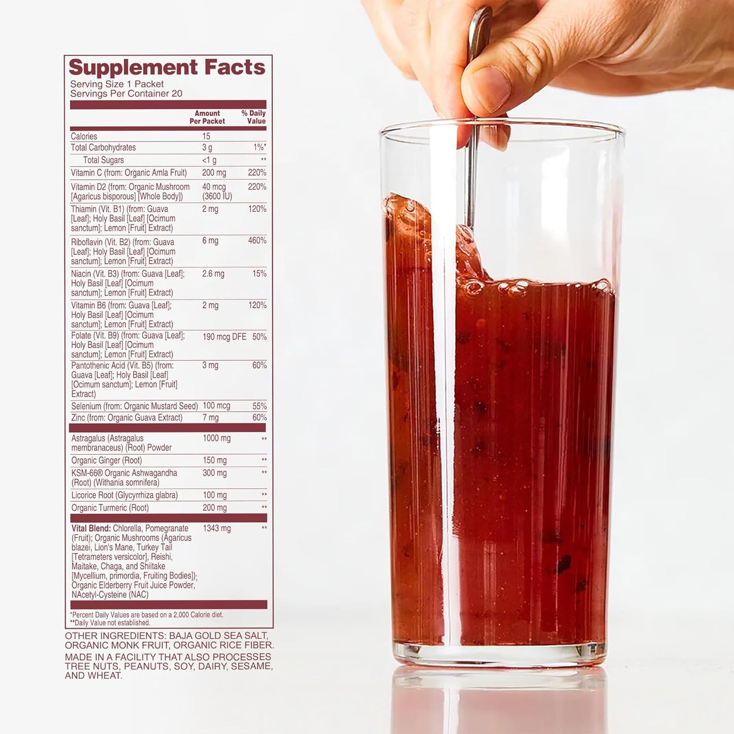 Natural Immune System Support with ION* Intelligence of Nature - Vegan, Gluten Free, No Sugar Added - 20 Packets