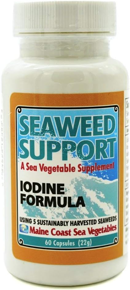 Natural Iodine Supplement from Maine Coast Sea Vegetables - Seaweed Support Formula - 60 Capsules