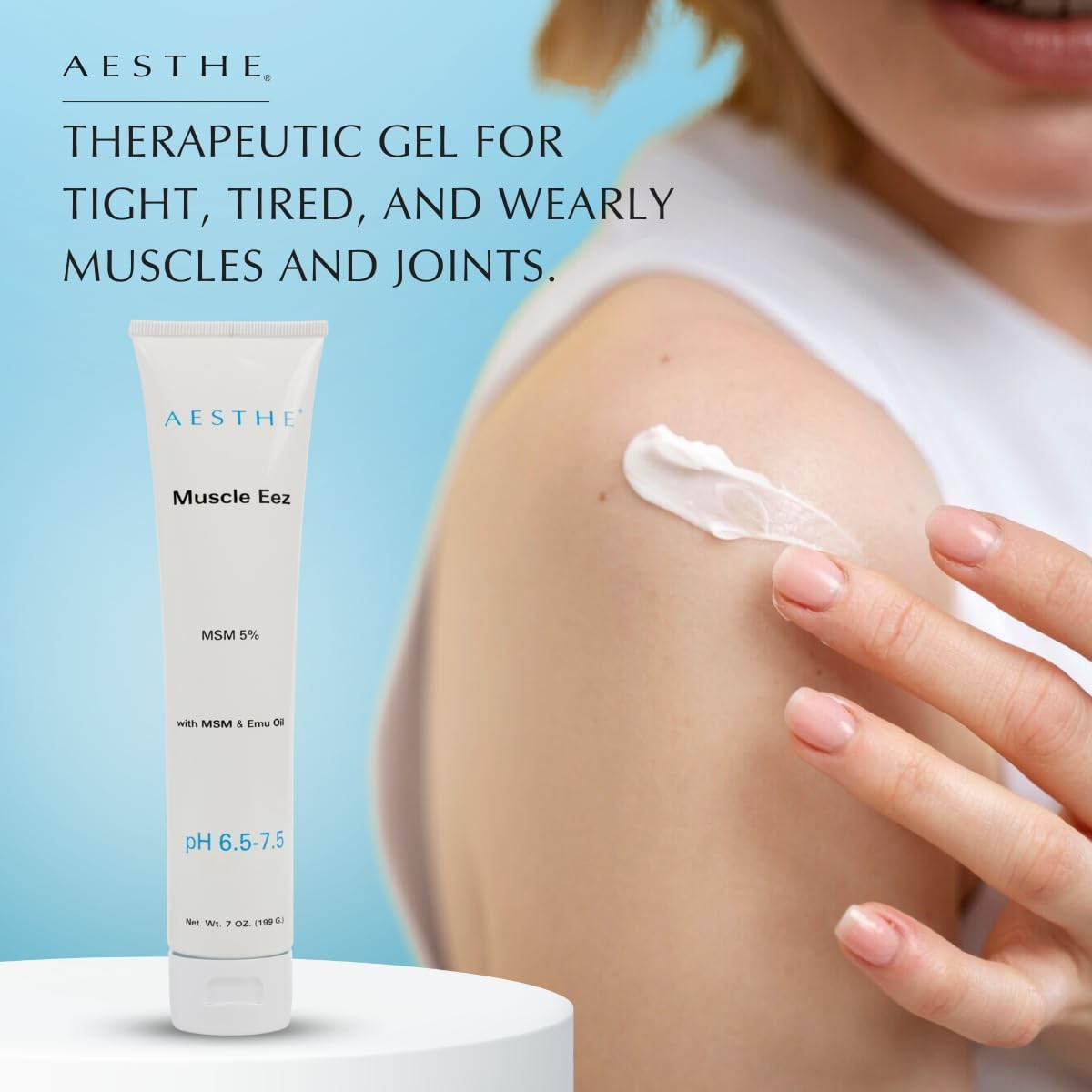 Natural Joint and Muscle Recovery Gel with MSM and Emu Oil - Aloe Vera Formula for Soothing Relief - Therapeutic 7 oz Gel for Strains and Wellness