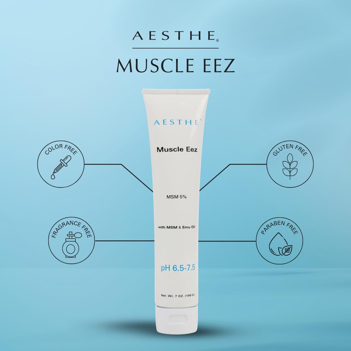 Natural Joint and Muscle Recovery Gel with MSM and Emu Oil - Aloe Vera Formula for Soothing Relief - Therapeutic 7 oz Gel for Strains and Wellness