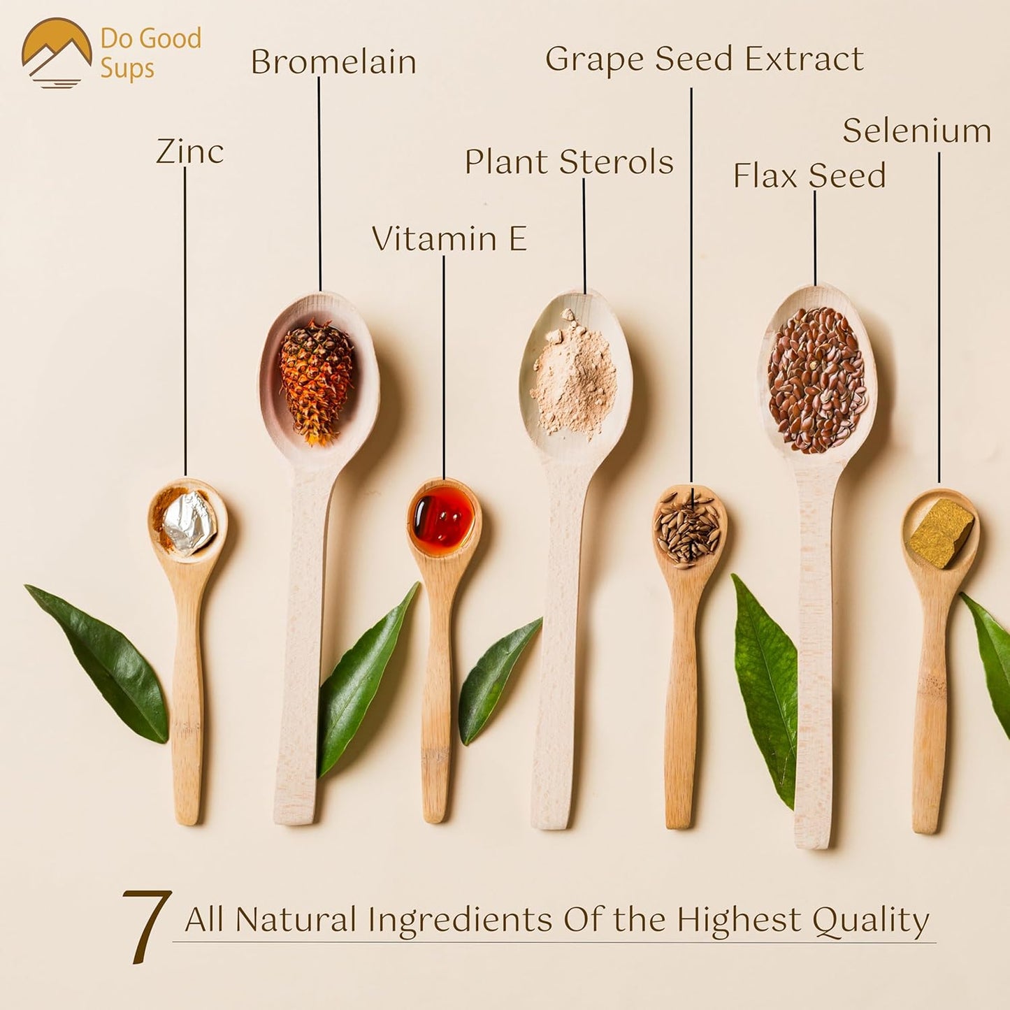 Natural Joint & Muscle Support Supplement for Adults - Allergy Relief with 7 Plant-Based Ingredients incl. Zinc, Vitamin E, & Flax Seed