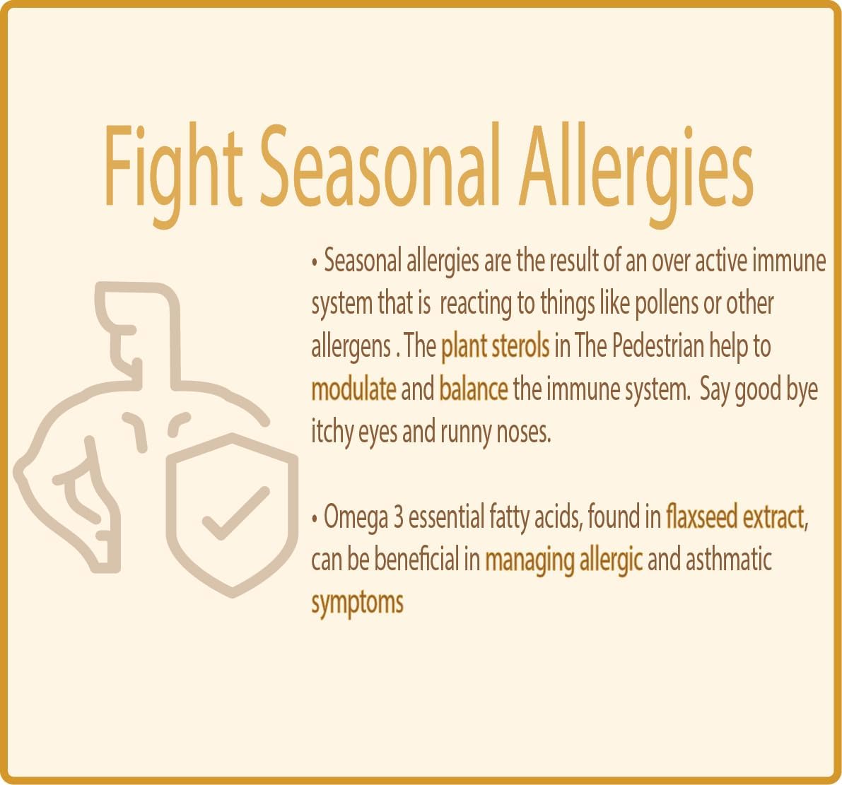 Natural Joint & Muscle Support Supplement for Adults - Allergy Relief with 7 Plant-Based Ingredients incl. Zinc, Vitamin E, & Flax Seed