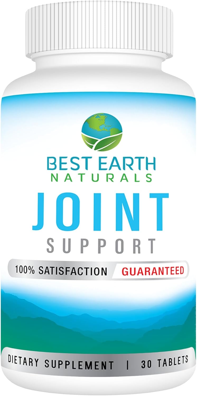 Natural Joint Support Supplement with Glucosamine, Chondroitin, MSM, Vitamins & Nutrients - Back, Hip, and Joint Health - 30 Day Supply