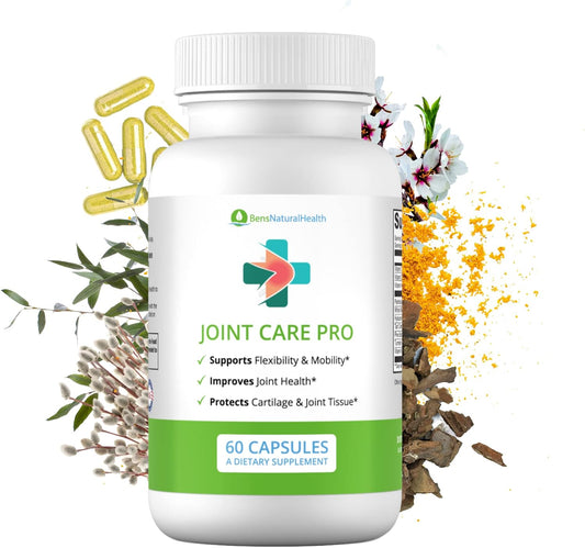 Natural Joint Support Supplement with Hyaluronic Acid, Turmeric, and Vitamins for Healthy Joints - 60 Capsules