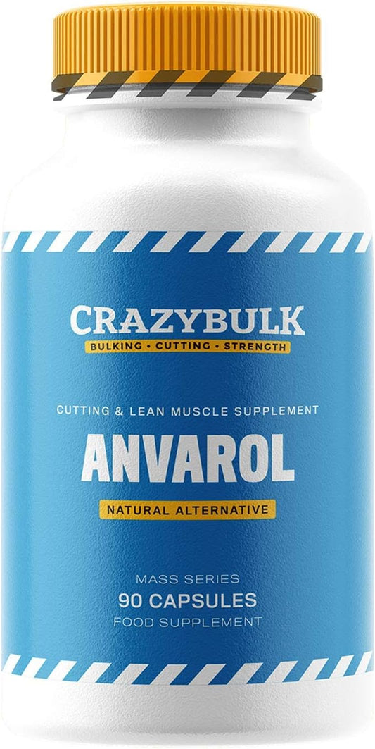 Natural Lean Muscle & Cutting Supplement - Generic LMP ANVAROL (ANAVAR) Alternative (90 Capsules) - India's First Offer