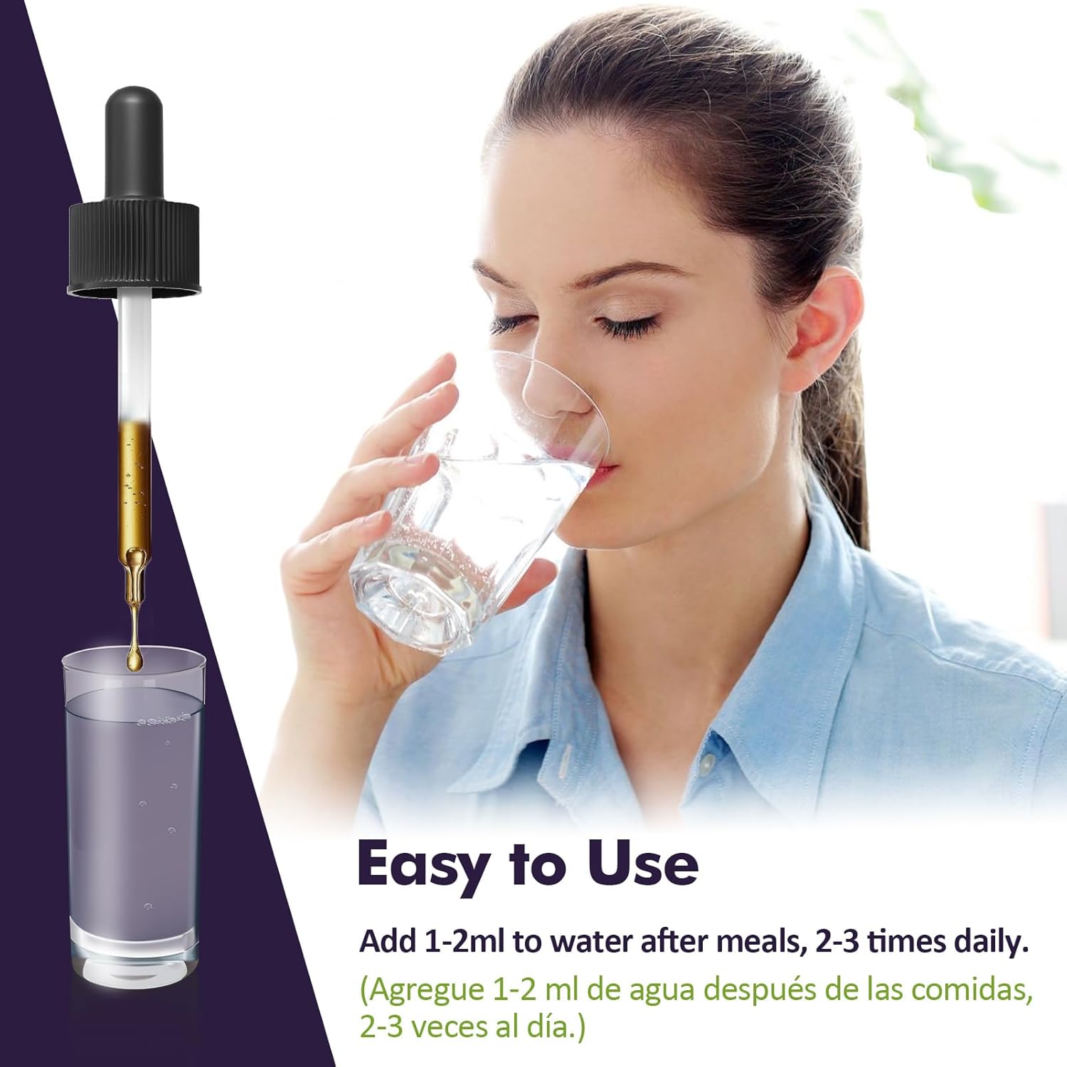 Natural Lemon Balm and Valerian Drops for Sleep and Anxiety Relief with Magnesium Citrate - Mood Boost, Cortisol Balance, Relaxation Support - 2oz