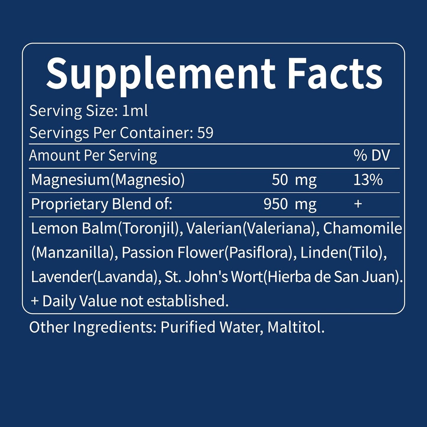 Natural Lemon Balm and Valerian Drops for Sleep and Anxiety Relief with Magnesium Citrate - Mood Boost, Cortisol Balance, Relaxation Support - 2oz