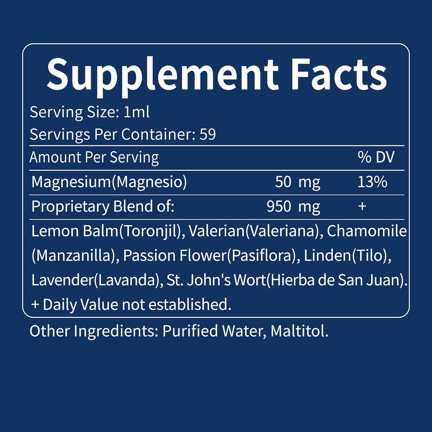 Natural Lemon Balm and Valerian Drops for Sleep and Anxiety Relief with Magnesium Citrate - Mood Boost, Cortisol Balance, Relaxation Support - 2oz