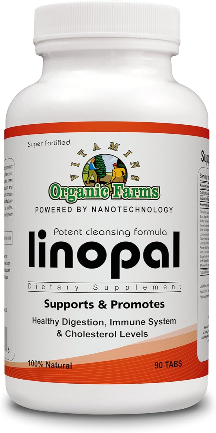 Natural Linopal Organic Farms Vitamins - 90 Tablets Dietary Supplement