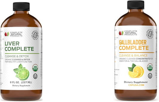 Natural Liver and Gallbladder Support Bundle - Liver Complete 8oz & Gallbladder Complete 8oz