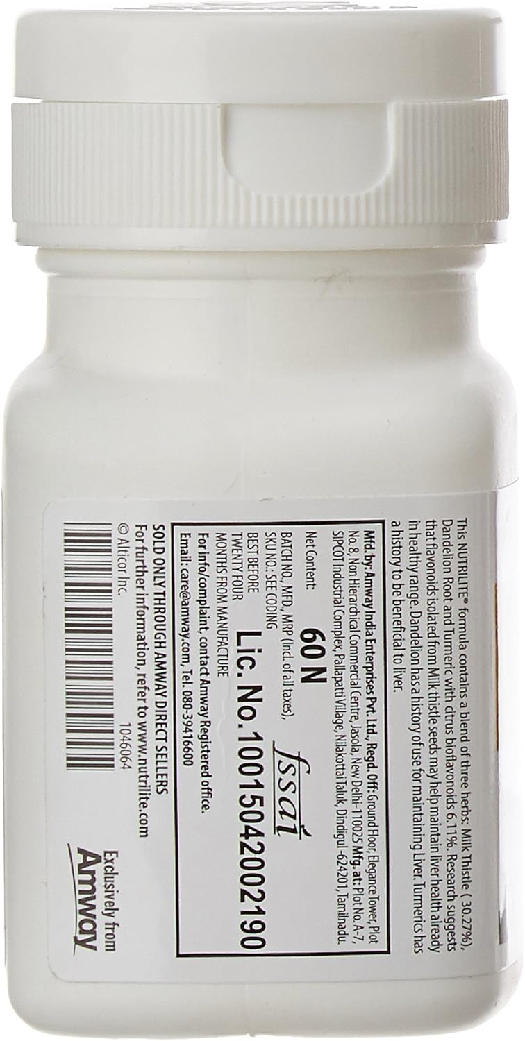 Natural Liver Support Supplement - NUTRILITE Milk Thistle Plus 60 Capsules