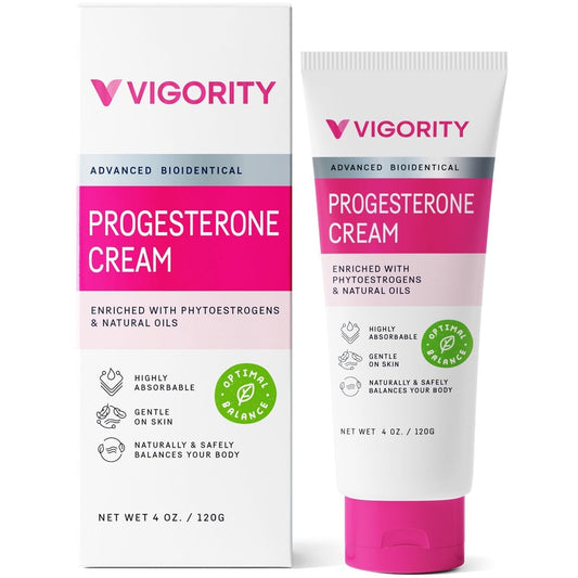 Natural Menopause Relief Cream for Hormone Balance - Hot Flash & Night Sweat Relief - Bioidentical Progesterone Cream for Women - 4oz