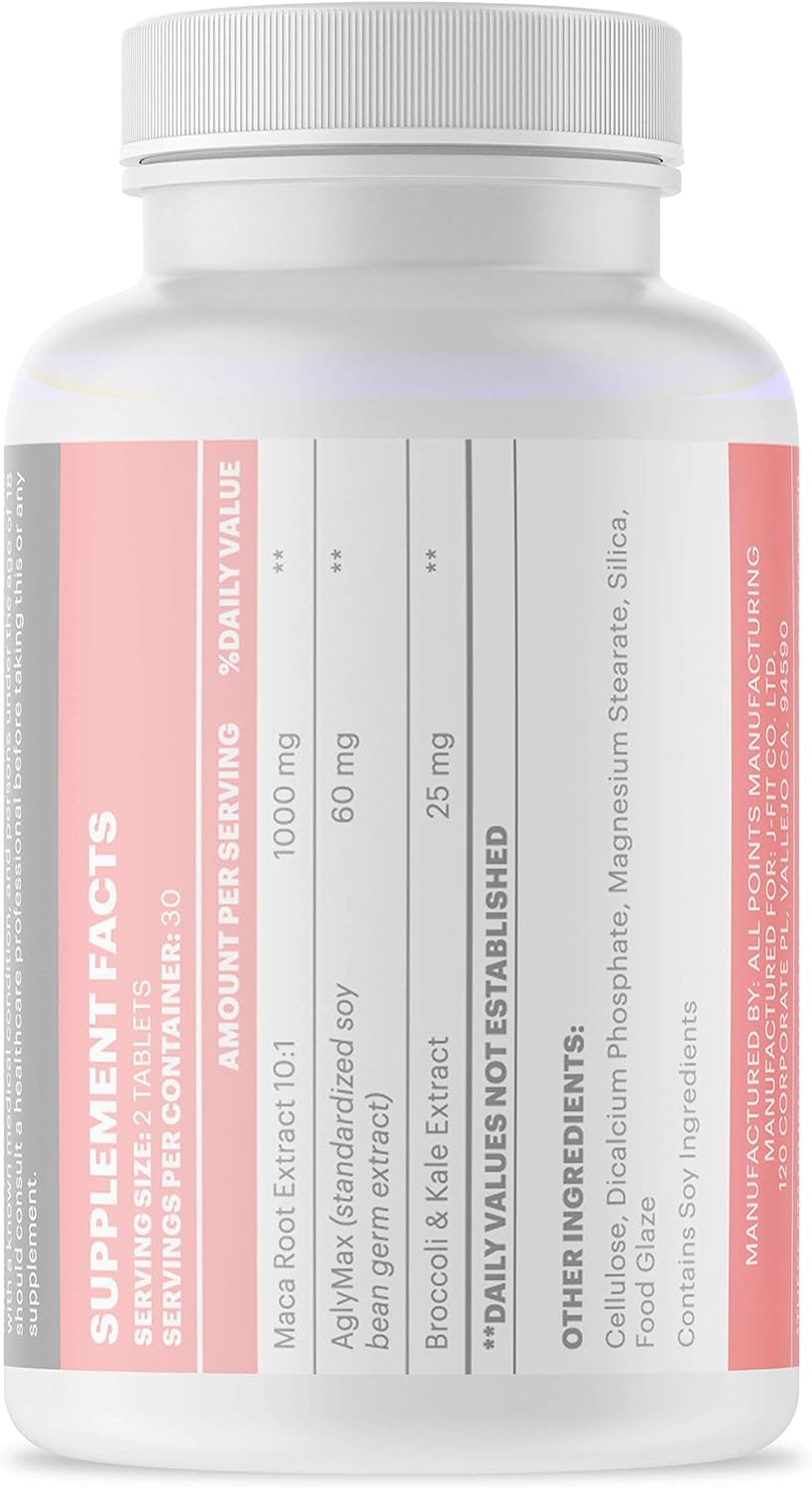 Natural Menopause Relief Supplement - Juveriente® Effisoy® AM/PM with Japanese Dietary Therapy - 60 Tablets