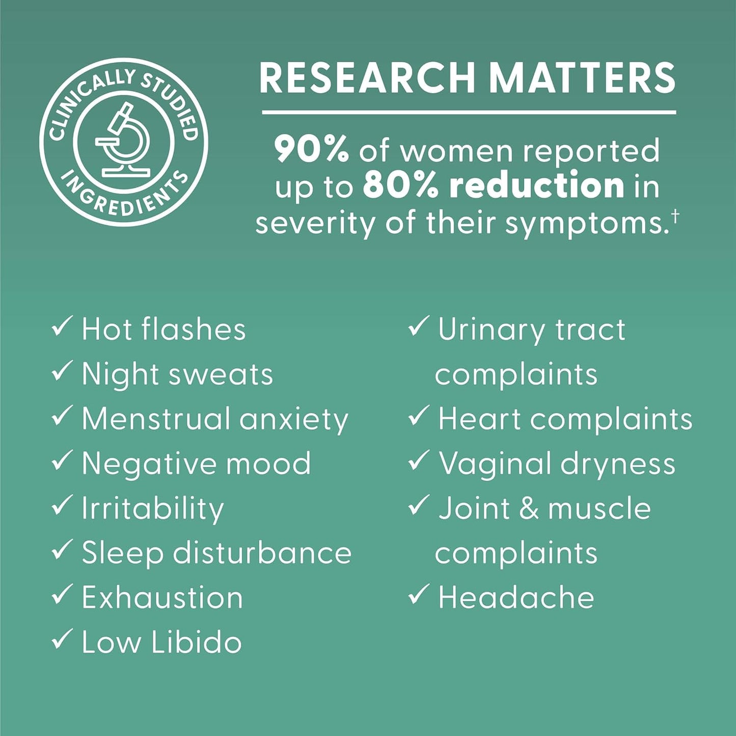 Natural Menopause Support Supplement for Women | Relieves Hot Flashes, Night Sweats, Mood Swings | Hormone-Free | Gluten, Dairy, Soy Free | Non-GMO | 30 Capsules