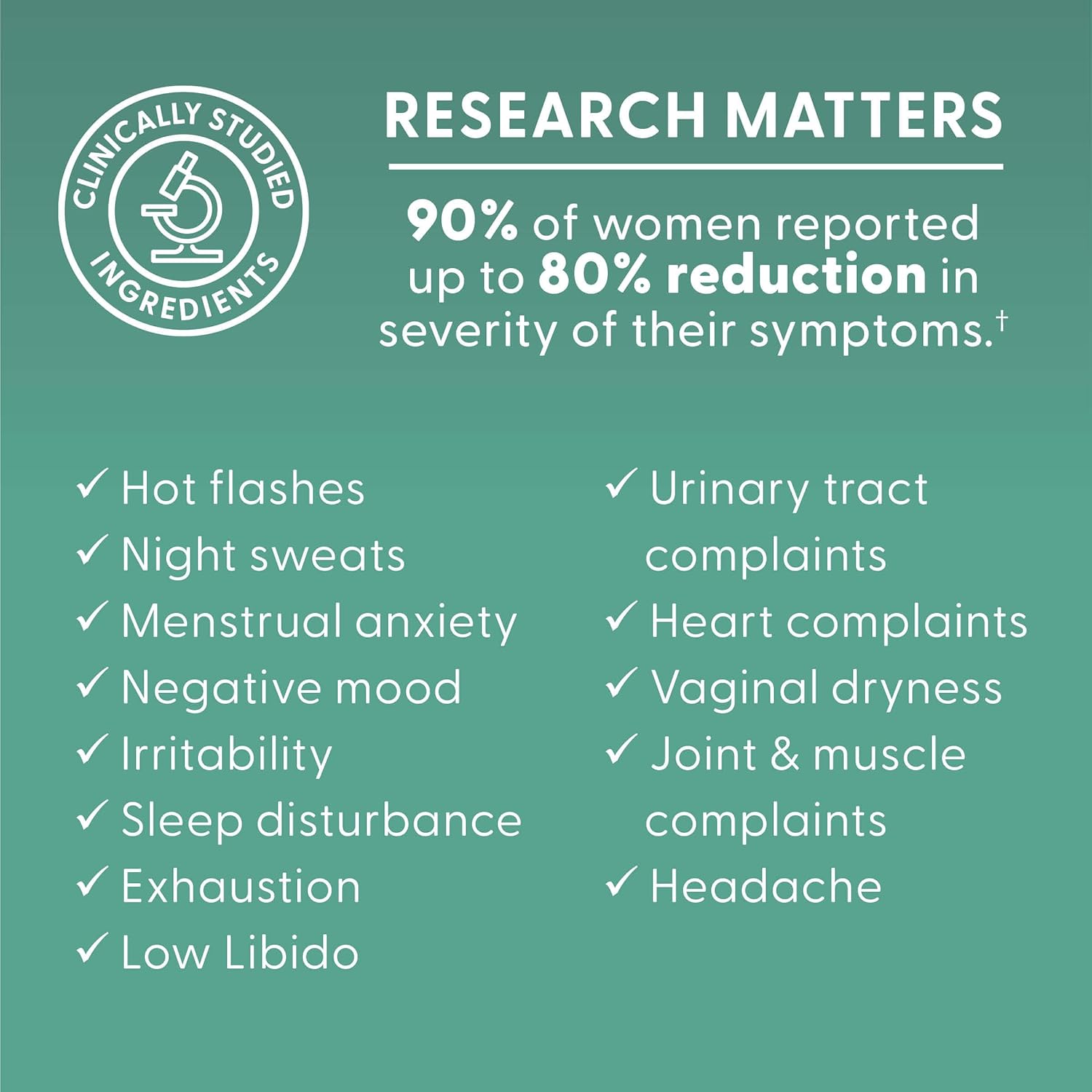 Natural Menopause Support Supplement for Women | Relieves Hot Flashes, Night Sweats, Mood Swings | Hormone-Free | Gluten, Dairy, Soy Free | Non-GMO | 30 Capsules