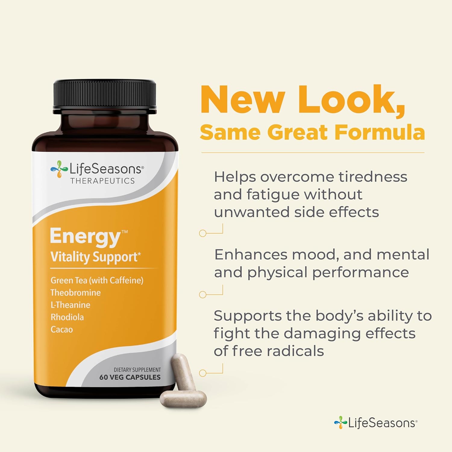 Natural Metabolism and Energy Booster Supplement with Green Tea, Coffee Bean, Chromium, Cacao, and Theobromine for Weight Control - 130 Capsules